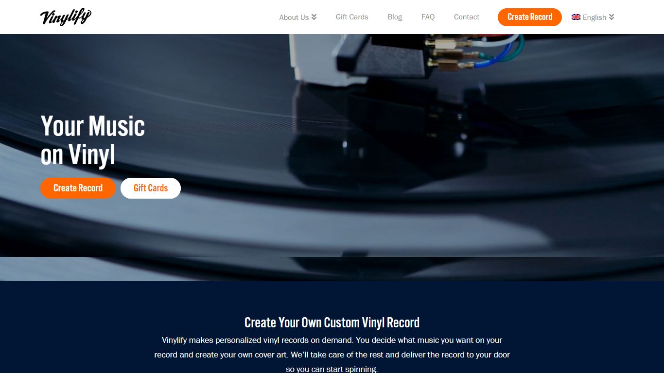 Vinylify | Create your own mixtape on a custom vinyl record